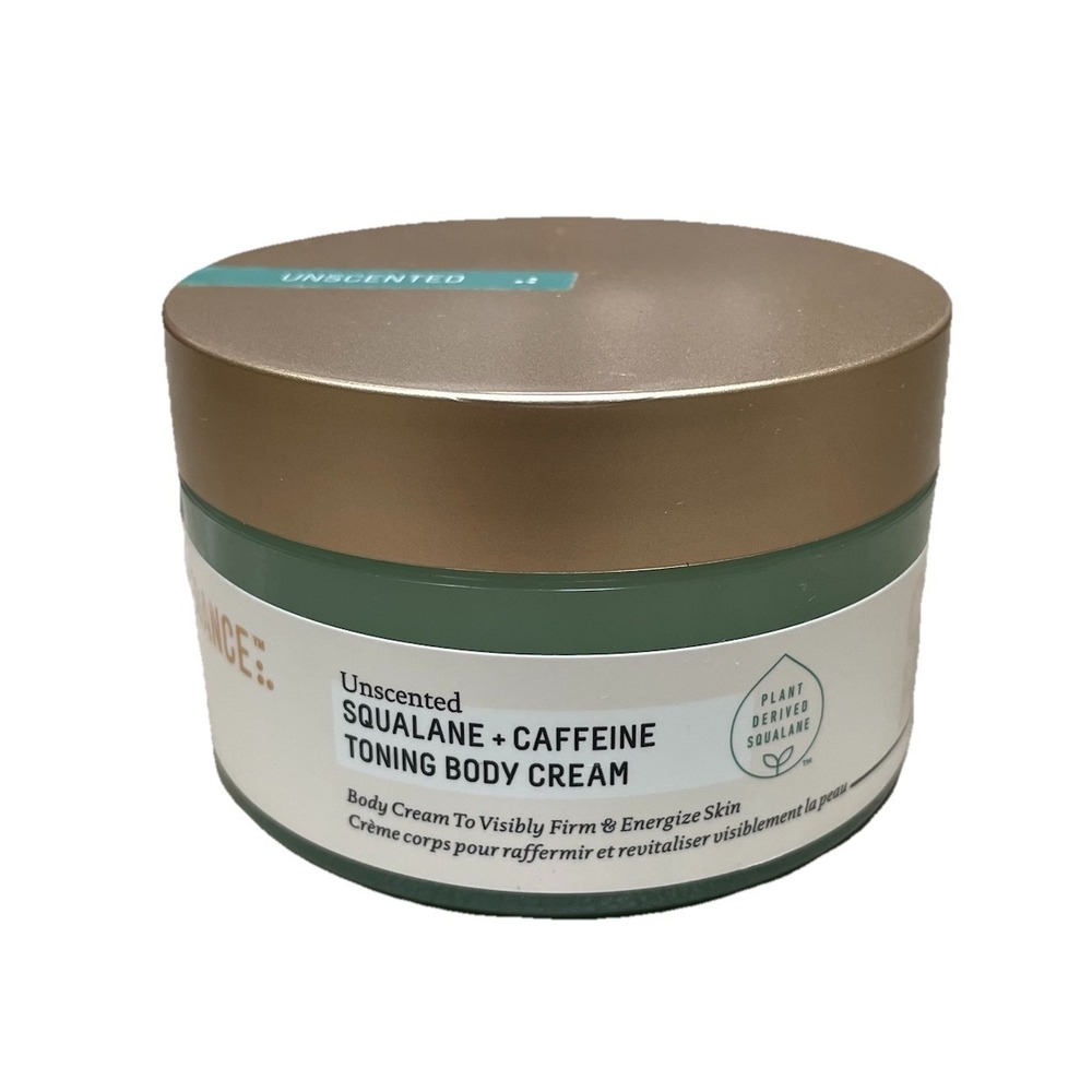 Biossance Unscented Squalane + Caffeine Toning Body Cream 6.76 200 mL‎ NEW